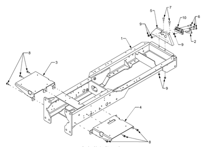 Part Location Diagram of 703-05137 Cub Cadet Bracket, Hood Latch Mtg